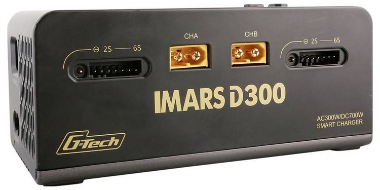Produktbild: Gens ace Imars D300 Modellbau-Ladeger&auml;t 16A LiPo, LiIon, LiHV, LiFePO, NiMH doppelter Ladeausgang, Akkuerkennung, Entladefunktion