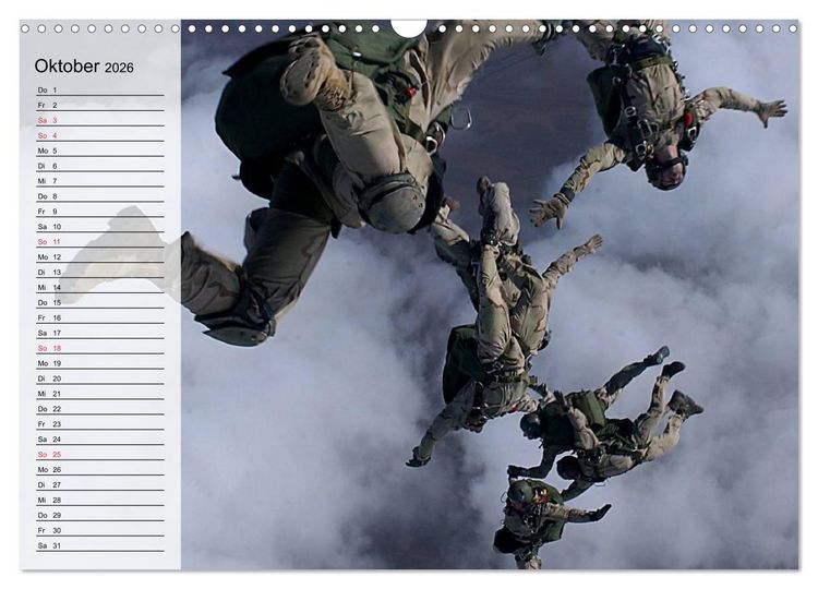 Produktbild: Fallschirmspringer. Absprung der U.S. Navy Seals (Wandkalender 2026 DIN A3 quer), CALVENDO Monatskalender