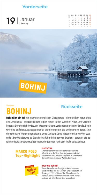 Produktbild: KUNTH Abrei&szlig;kalender MARCO POLO: Mit 365 Insidertipps durch Europa 2027
