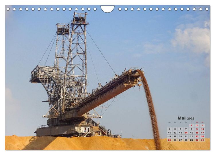 Produktbild: Giganten im Tagebau Garzweiler II (Wandkalender 2026 DIN A4 quer), CALVENDO Monatskalender