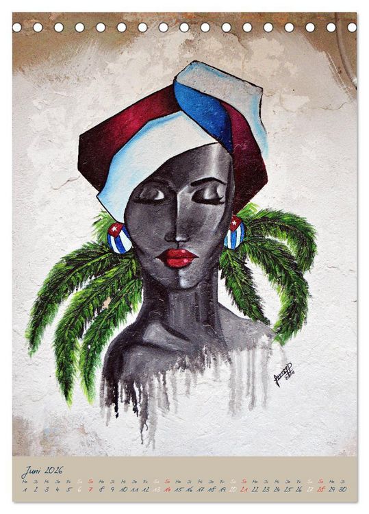 Produktbild: CUBAN GRAFITTI (Tischkalender 2026 DIN A5 hoch), CALVENDO Monatskalender