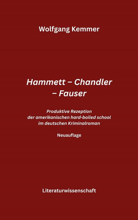 Produktbild: Hammett - Chandler - Fauser