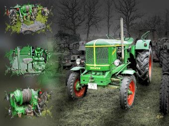Produktbild: CALVENDO Puzzle Oldtimer Traktor Deutz | 1000 Teile Lege-Gr&ouml;&szlig;e 64x48cm Foto-Puzzle f&uuml;r gl&uuml;ckliche Stunden