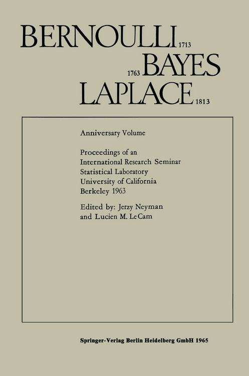 Produktbild: Bernoulli 1713 Bayes 1763 Laplace 1813