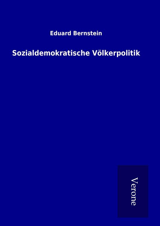 Produktbild: Sozialdemokratische V&ouml;lkerpolitik