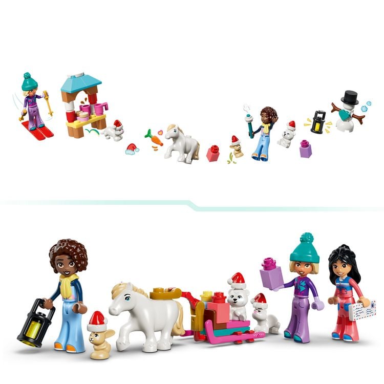Produktbild: LEGO Friends Adventskalender 2026 Weihnachtsspielzeug ab 6 Jahren 42698