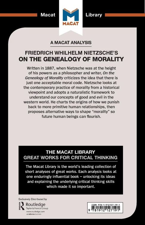 Produktbild: An Analysis of Friedrich Nietzsche's On the Genealogy of Morality