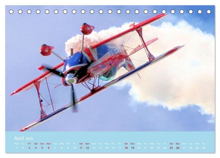 Produktbild: Stunning Aircraft (Desk Calendar 2026 DIN A5 landscape), CALVENDO 12 Month DeskCalendar