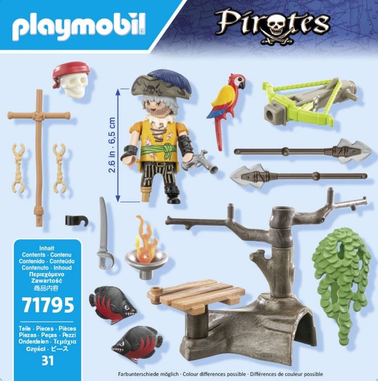 Produktbild: PLAYMOBIL 71795 Pirat mit Balliste