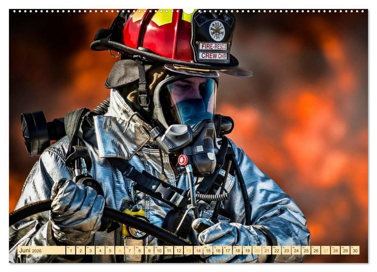 Produktbild: Feuerwehr - weltweit im Einsatz (hochwertiger Premium Wandkalender 2026 DIN A2 quer), Kunstdruck in Hochglanz