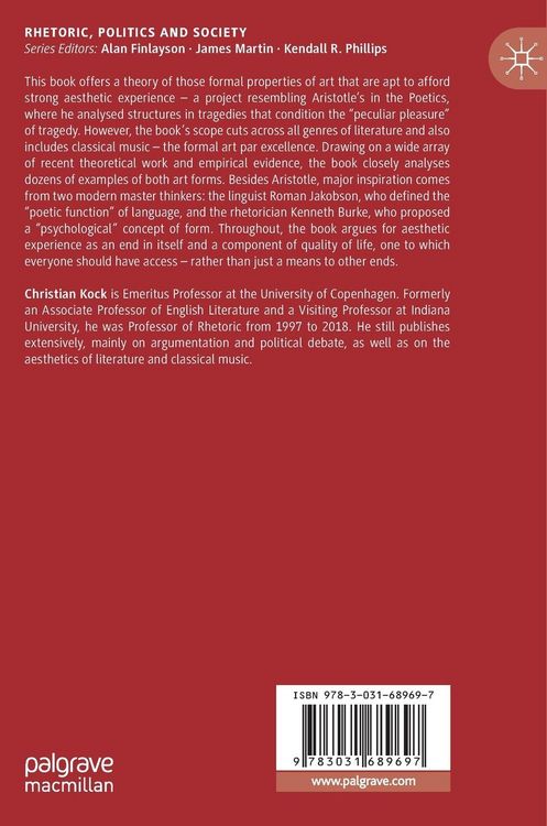 Produktbild: A Rhetoric of Aesthetic Power