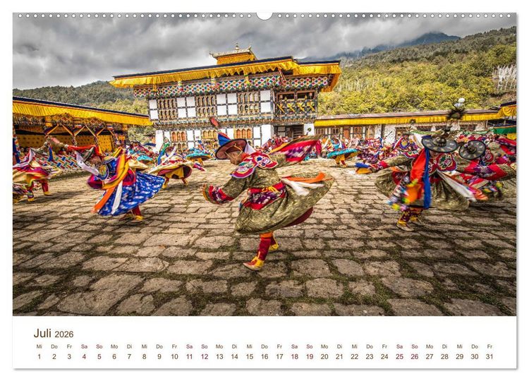 Produktbild: Mystisches Bhutan (hochwertiger Premium Wandkalender 2026 DIN A2 quer), Kunstdruck in Hochglanz