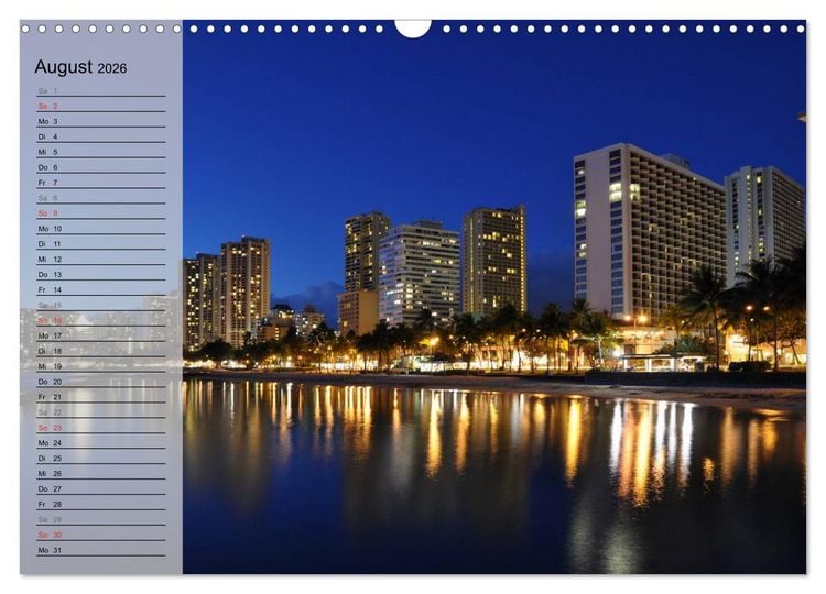 Produktbild: Land of Aloha - Hawaii Monatsplaner (Wandkalender 2026 DIN A3 quer), CALVENDO Monatskalender