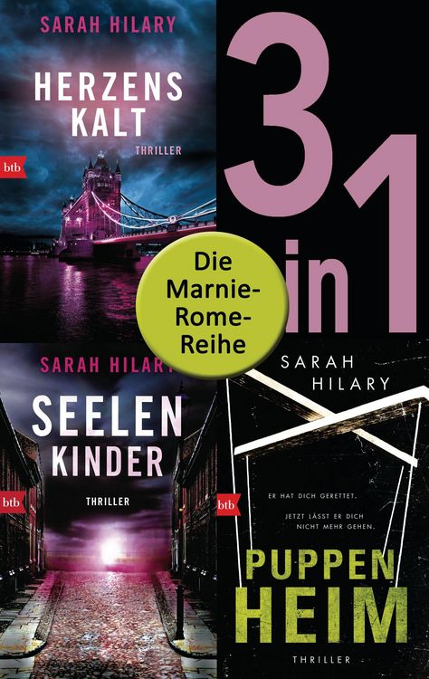 Produktbild: Die Marnie-Rome-Reihe Band 1-3: Herzenskalt / Seelenkinder / Puppenheim (3in1-Bundle)
