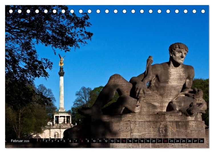 Produktbild: M&uuml;nchen - Die Sch&ouml;ne (Tischkalender 2026 DIN A5 quer), CALVENDO Monatskalender