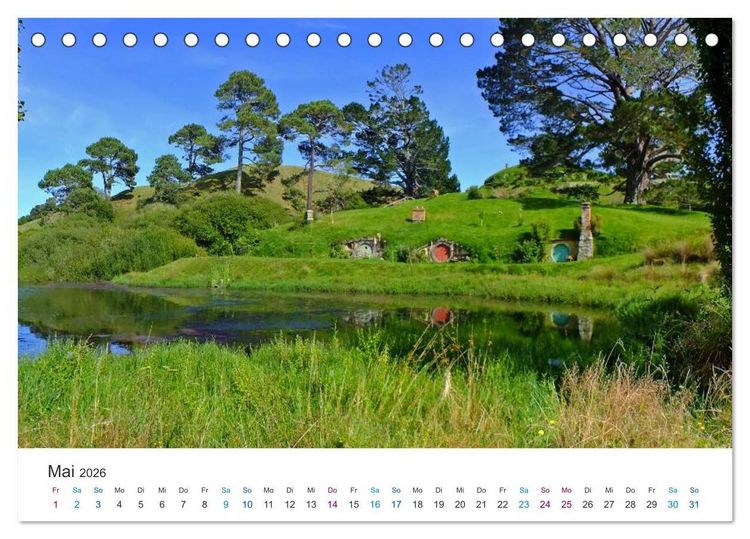 Produktbild: Vielfalt Neuseeland (Tischkalender 2026 DIN A5 quer), CALVENDO Monatskalender