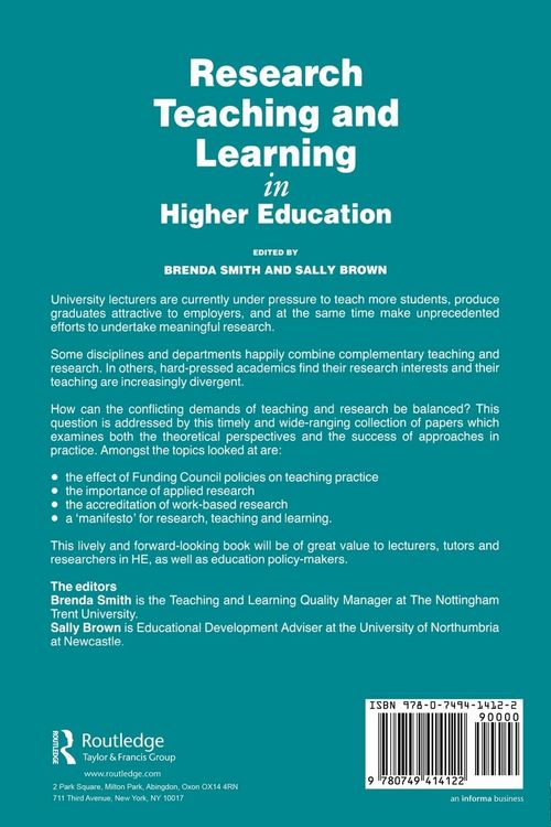 Produktbild: Research, Teaching and Learning in Higher Education
