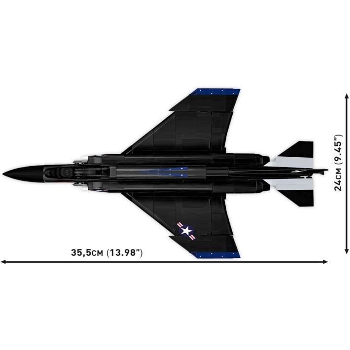 Produktbild: COBI Armed Forces 5899 - F-4S Phantom II Black Bunny, &Uuml;berschall-Mehrzweckj&auml;ger, Ma&szlig;stab 1:48, Bausatz, 608 Teile