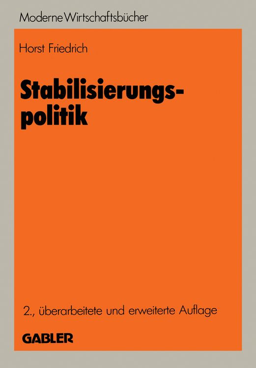 Produktbild: Stabilisierungspolitik