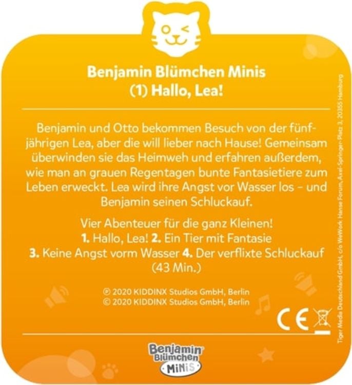 Produktbild: Tiger Media - Tigercards - Benjamin Blümchen Minis - Hallo Lea