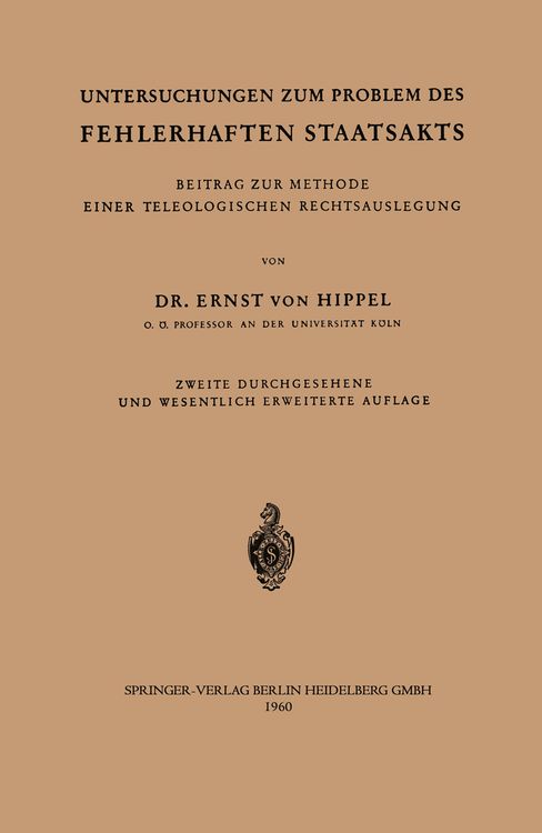 Produktbild: Untersuchungen zum Problem des fehlerhaften Staatsakts