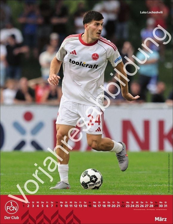 Produktbild: 1. FC N&uuml;rnberg Posterkalender 2027