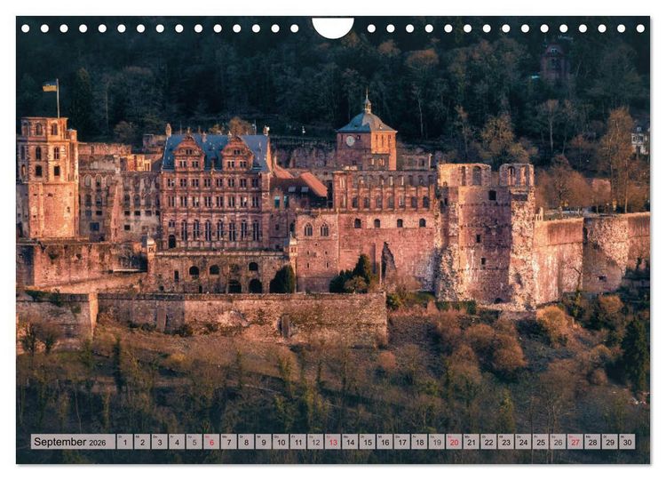 Produktbild: Heimweh nach Heidelberg - Die romantische Stadt am Neckar (Wandkalender 2026 DIN A4 quer), CALVENDO Monatskalender