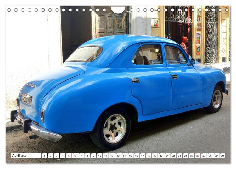 Produktbild: SKODA IN KUBA - Oldtimer der CSSR (Wandkalender 2026 DIN A4 quer), CALVENDO Monatskalender