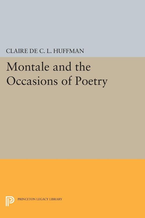 Produktbild: Montale and the Occasions of Poetry