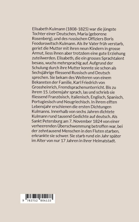 Produktbild: Elisabeth Kulmann (1008-1825) Neue Gem&auml;ldesammlung
