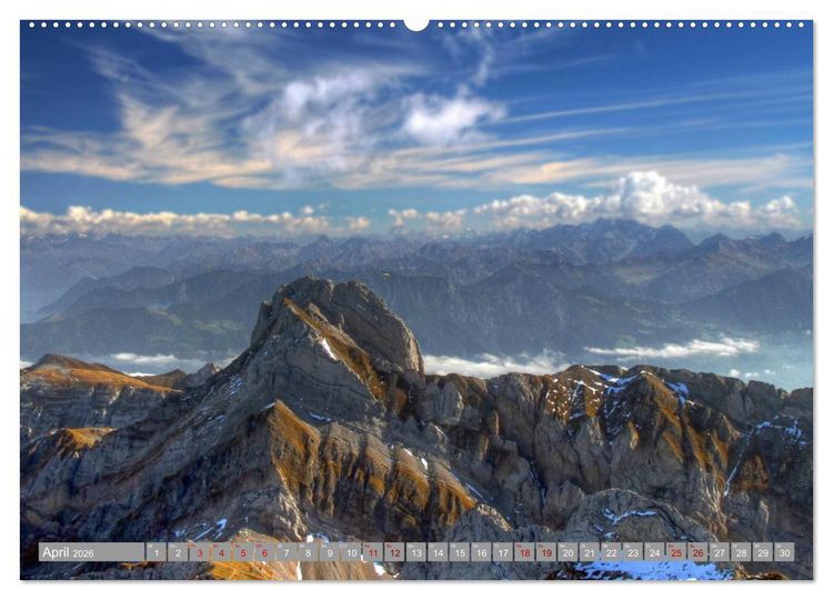 Produktbild: Schweizer Berggipfel (hochwertiger Premium Wandkalender 2026 DIN A2 quer), Kunstdruck in Hochglanz