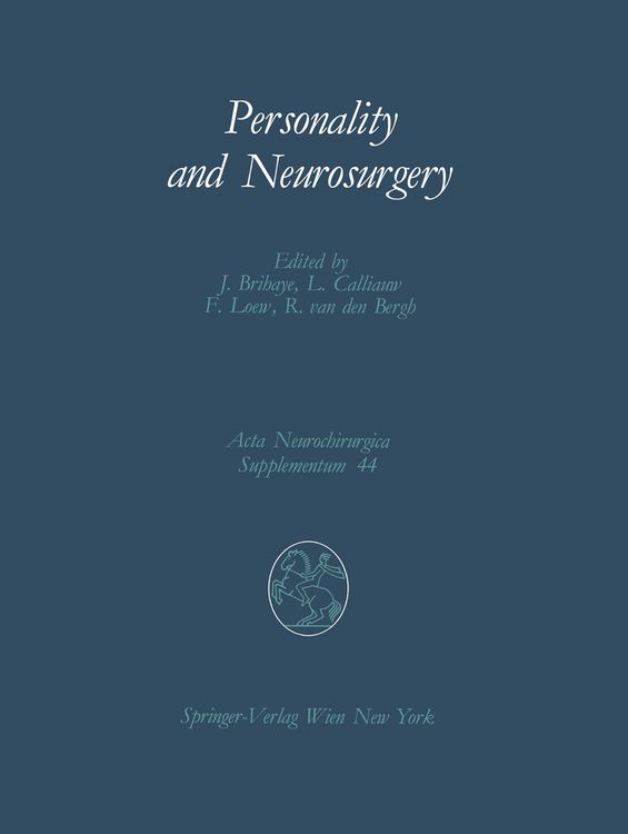 Produktbild: Personality and Neurosurgery