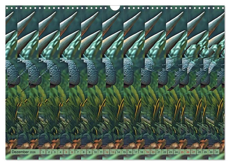 Produktbild: Magische Bilder - fantastische Stereogramme (Wandkalender 2026 DIN A3 quer), CALVENDO Monatskalender