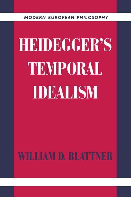 Produktbild: Heidegger's Temporal Idealism