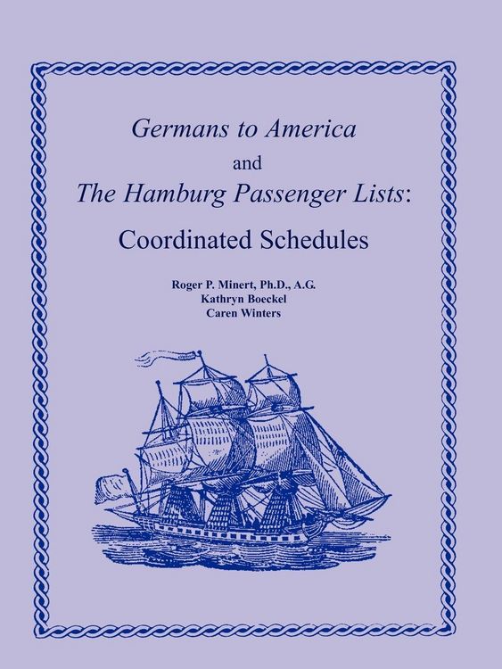 Produktbild: Germans to America and the Hamburg Passenger Lists