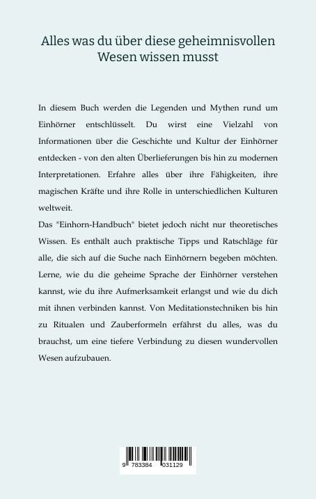 Produktbild: Das Einhorn Handbuch