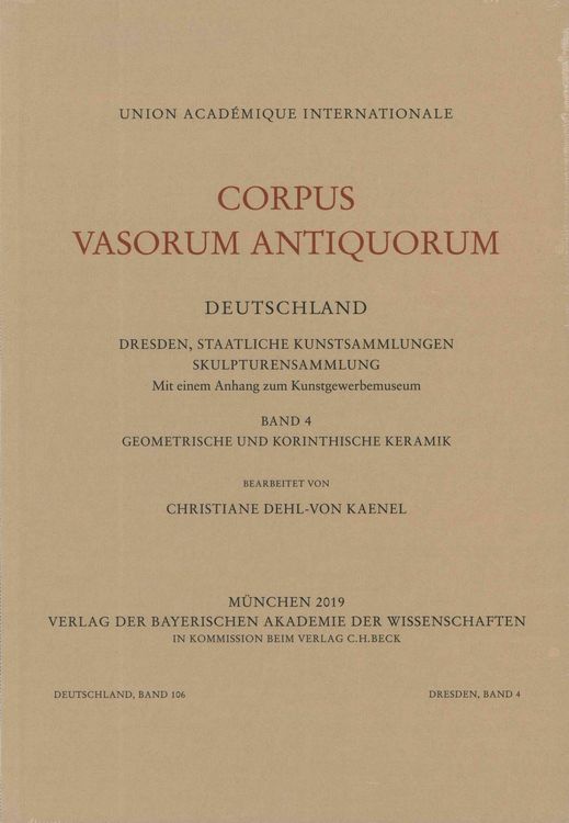 Produktbild: Corpus Vasorum Antiquorum Deutschland Bd. 106: Dresden Band 4