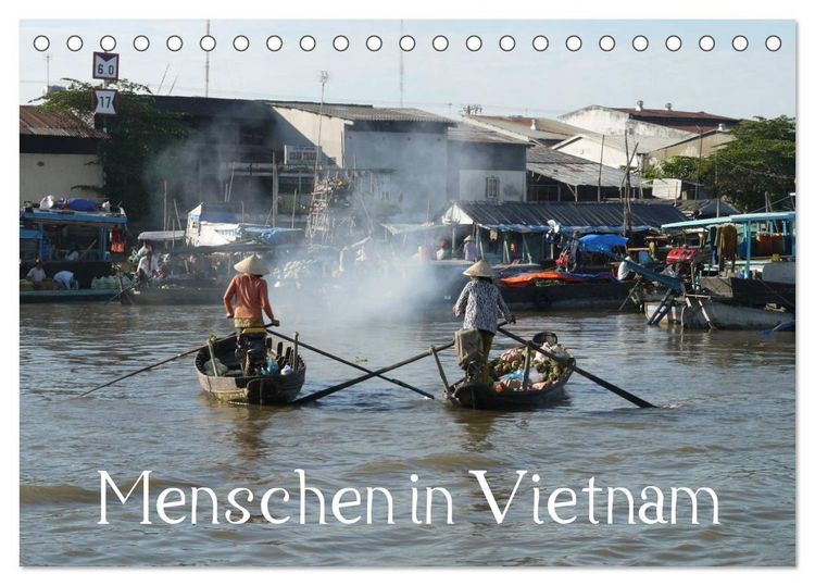 Produktbild: Menschen in Vietnam (Tischkalender 2026 DIN A5 quer), CALVENDO Monatskalender