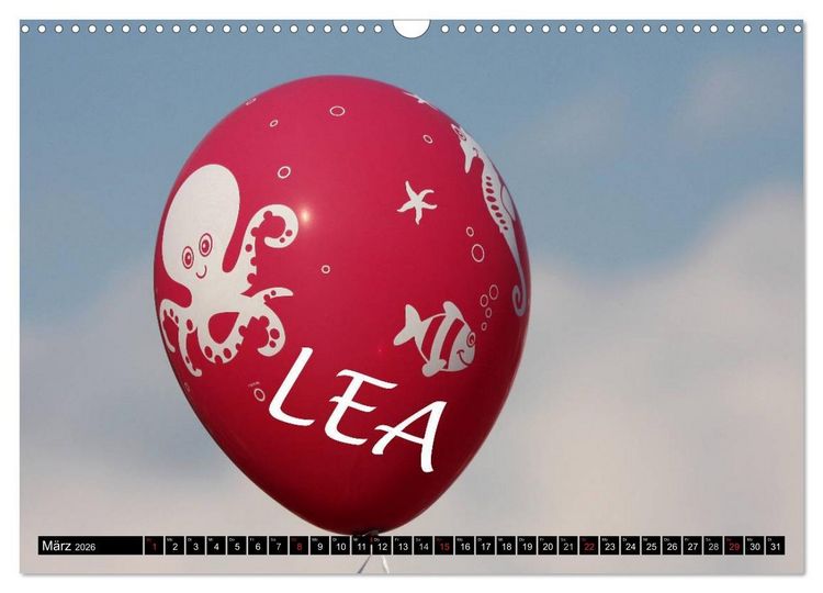 Produktbild: Nur f&uuml;r LEA (Wandkalender 2026 DIN A3 quer), CALVENDO Monatskalender
