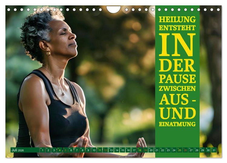 Produktbild: Im Flow des Atems - Energie des Lebens (Wandkalender 2026 DIN A4 quer), CALVENDO Monatskalender