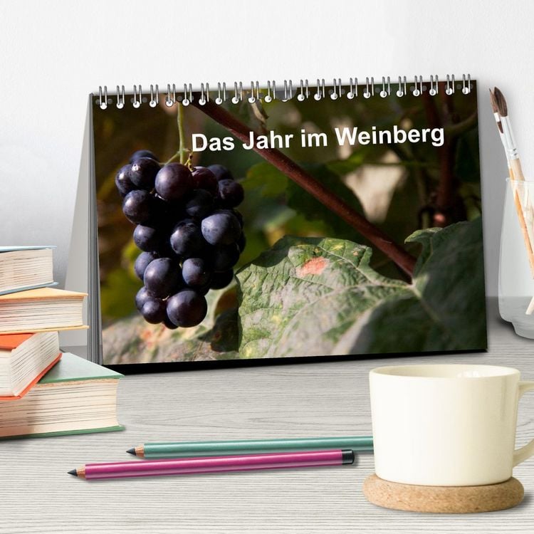 Produktbild: Das Jahr im Weinberg (Tischkalender 2026 DIN A5 quer), CALVENDO Monatskalender