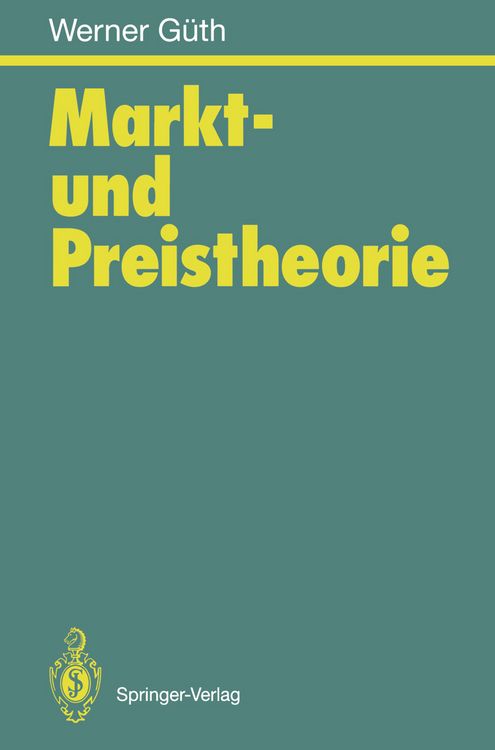 Produktbild: Markt- und Preistheorie