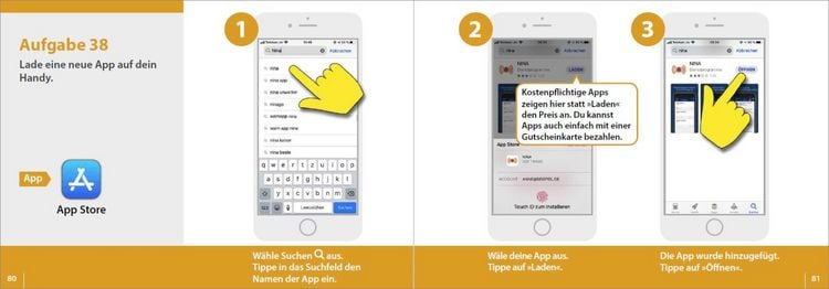 Produktbild: Meine Smartphone-Anleitung f&uuml;r iOS / iPhone&nbsp;&ndash; Smartphonekurs f&uuml;r Senioren (Kursbuch Version iPhone) &ndash; Das Kursbuch f&uuml;r Apple iPhones / iOS