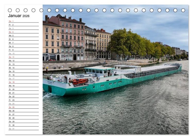 Produktbild: Frankreichs gro&szlig;e St&auml;dte - Lyon (Tischkalender 2026 DIN A5 quer), CALVENDO Monatskalender