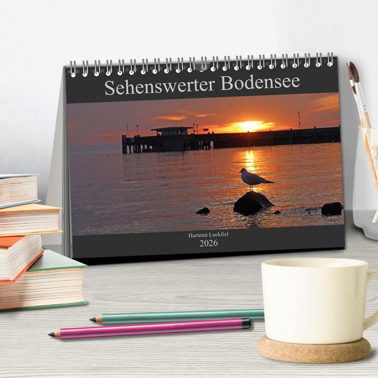 Produktbild: Sehenswerter Bodensee (Tischkalender 2026 DIN A5 quer), CALVENDO Monatskalender