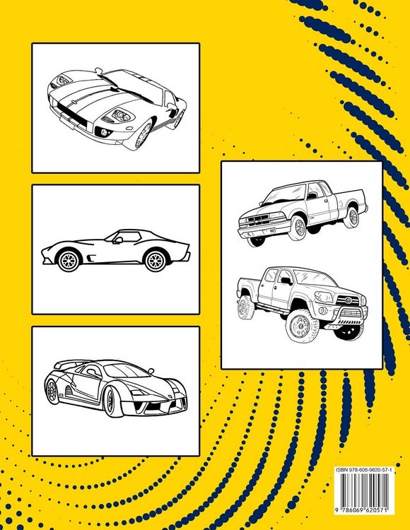 Produktbild: Libro De Colorear Coches Para Ni&ntilde;os De 6 A 12 A&ntilde;os
