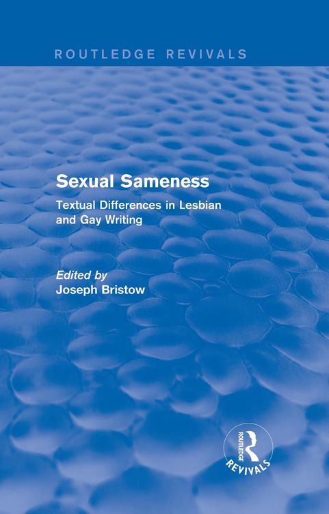 Produktbild: Sexual Sameness (Routledge Revivals)