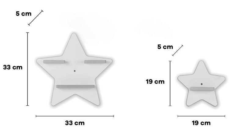 Produktbild: Wandregal "Stern" für Toniebox