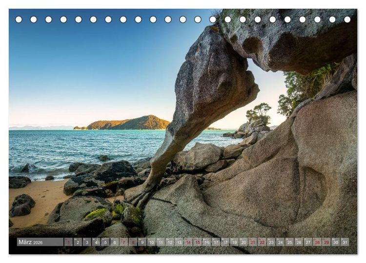 Produktbild: Nat&uuml;rlich Neuseeland (Tischkalender 2026 DIN A5 quer), CALVENDO Monatskalender