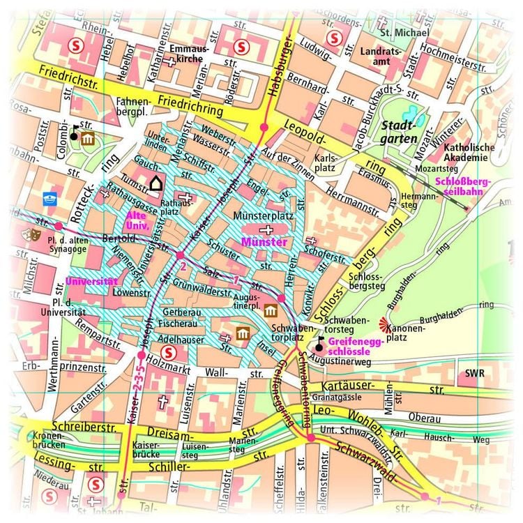 Produktbild: Publicpress Stadtplan Freiburg 1:16.000